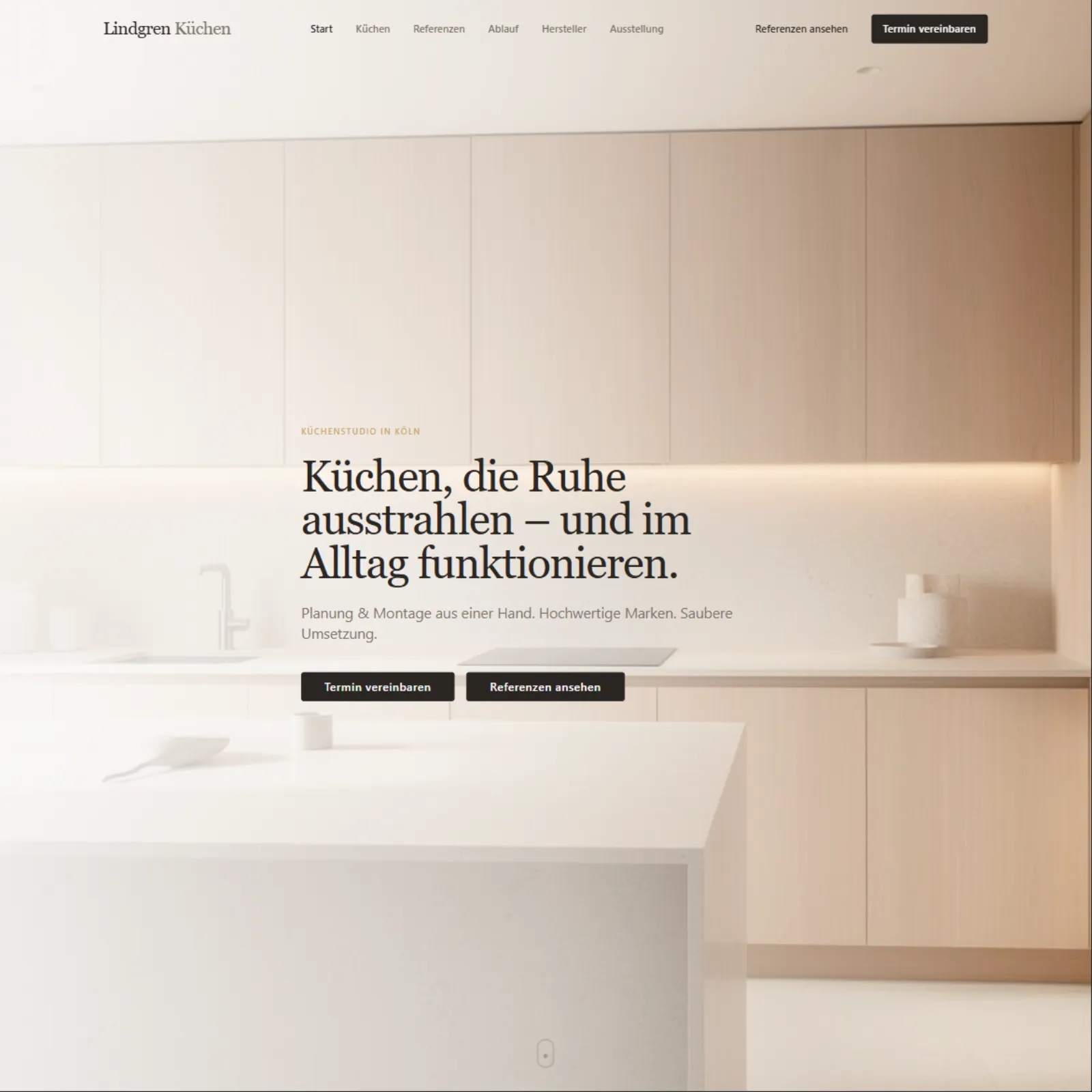 Website-Referenz Lindgren Küchen